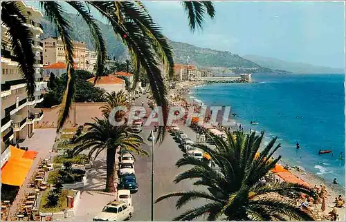 Moderne Karte Menton AM La Promenade George V