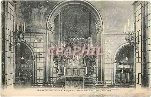 Cartes postales Monastere de l'Estieve Chapelle Notre Dame Sous Terre Angers