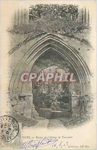 Cartes postales Angers Ruines de l'Abbaye de Toussaint