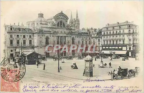 Cartes postales Angers Place du Ralliement le Theatre