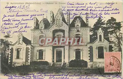 Cartes postales Savennieres Maine et Loire Chateau de Fresne