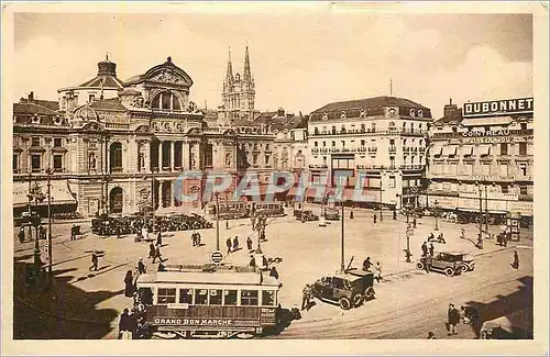 Cartes postales Angers La Place du Ralliement Tramway Grand Bon Marche