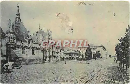 Cartes postales Saumur La Place de la Republique