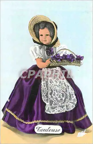 Moderne Karte Costume Regional La Toulousaine Poupee Folklore