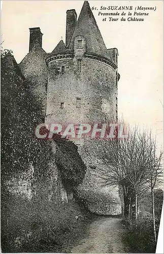 Cartes postales moderne Ste Suzanne Mayenne Promenade de la Poterne et Tour du Chateau