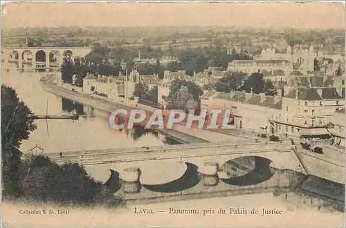 Ansichtskarte AK Laval Panorama pris du Palais de Justice