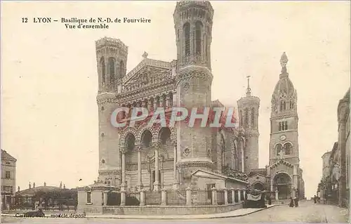 Ansichtskarte AK Lyon Basilique de ND de Fourviere Vue d'ensemble