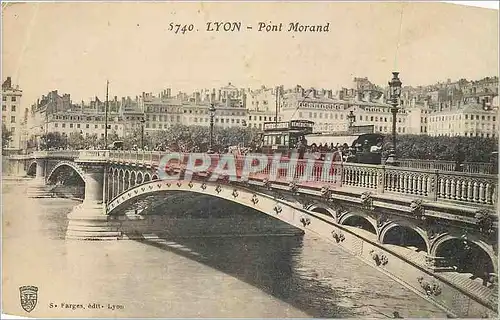 Ansichtskarte AK Lyon Point Morand Tramway