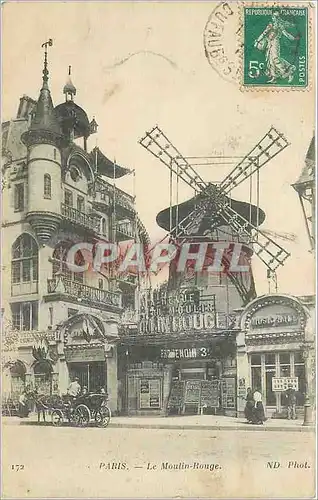 Cartes postales Paris Le Moulin Rouge