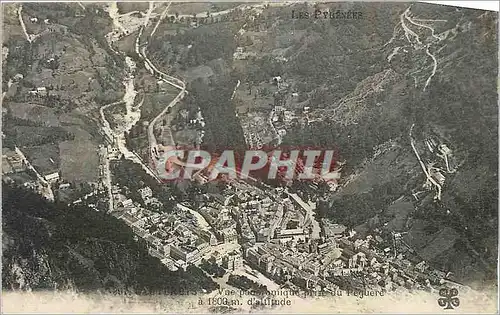 Cartes postales Cauterets Vue panoramique prise du Peguere