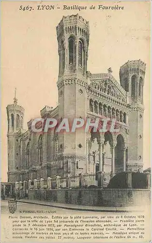 Cartes postales Lyon Basilique de Fourviere