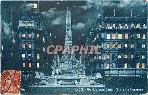 Cartes postales Lyon Monument Carnot Place de la Republique