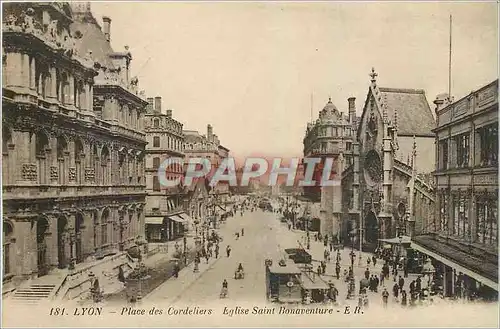 Cartes postales Lyon Place des Cordeliers Eglise Saint Bonaventure