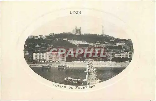 Cartes postales Lyon Coteau de Fourviere