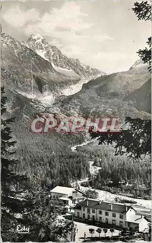 Moderne Karte Haute Savoie La gare le glacier et le Chardonnet