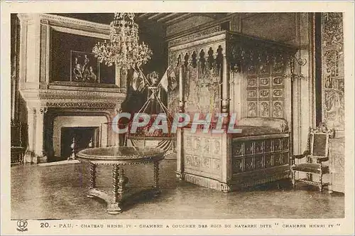 Cartes postales Pau Chateau Henri IV Chambre a coucher des Rois de Navarre dite Chambre Henri IV
