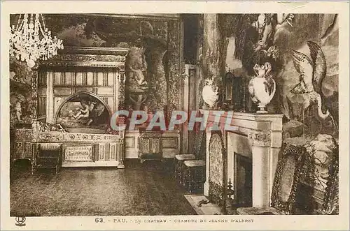 Cartes postales Pau Le Chateau Chambre de Jeanne d'Albert