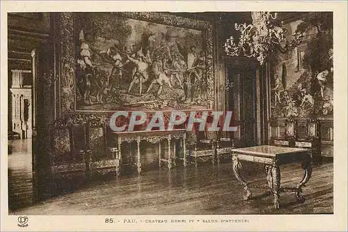 Cartes postales Pau Chateau Henri IV Salon d'Attente