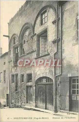 Cartes postales Montferrand Puy de Dome Maison de l'Elephant