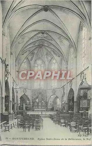 Cartes postales Montferrand Eglise Notre Dame de la Delivrance la Nef