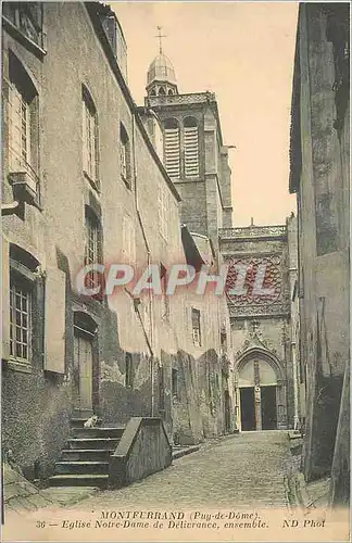 Cartes postales Montferrand Puy de Dome Eglise Notre Dame de Delivrance ensemble