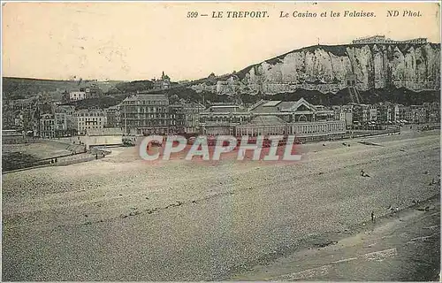 Cartes postales Le Treport Le Casino et les Falaises