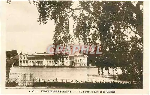 Cartes postales Enghien les Bains Vue sur le Lac et le Casino