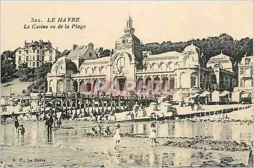 Ansichtskarte AK Le Havre Le Casino vu de la Plage