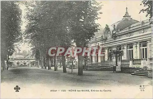 Cartes postales Neris les Bains Entree du Casino