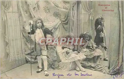 Cartes postales Marquise et Chevalier