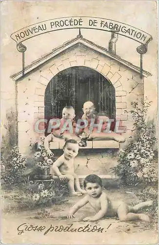 Cartes postales Nouveau Procede de Fabrication Enfants