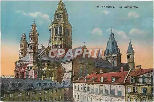 Ansichtskarte AK Mayence La Cathedrale