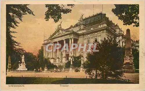 Cartes postales Wiesbaden Theater