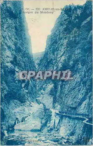 Cartes postales Amelie les Bains Gorges du Mondony