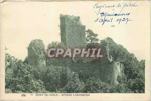 Cartes postales Mont Ste Odile Ruines Landsberg