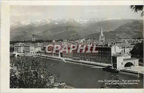 Ansichtskarte AK Grenoble Vue generale et la chaine de Bel ledonne