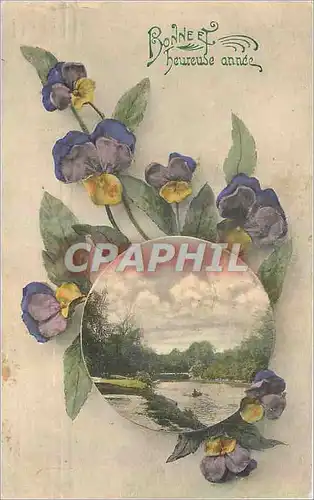 Cartes postales Bonne et heureuse Annee Fleurs