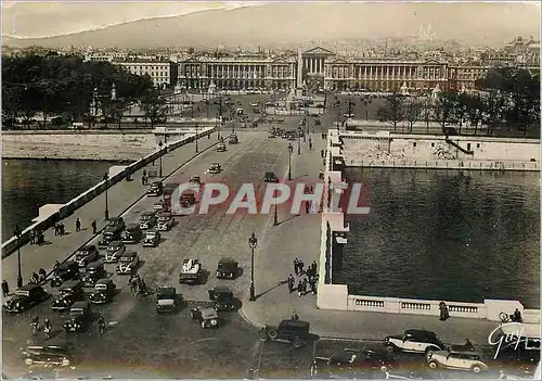 Cartes postales moderne Paris Pont et place de la Concorde