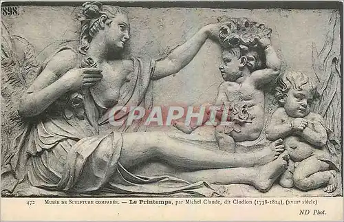 Cartes postales Musee de Sculpture Comparee Le Printemps par Michel Claude dit Clodion
