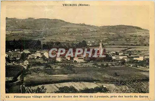 Ansichtskarte AK Thurins Rhone Pittoresque village situe sur les flanes des Monts du Lyonnais pres des bords du G