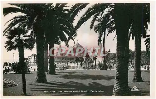 Cartes postales Nice Les Jardins du Roi Albert 1st et la Jetee