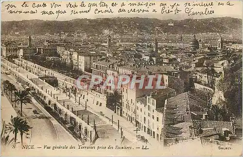 Cartes postales Nice Vue generale des Terrasses prise des Escaliers