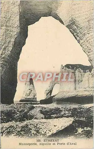 Cartes postales Etretat Manneporte Aiguille et Porte d'Aval