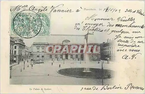 Cartes postales Rennes Le Palais de Justice