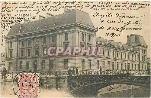 Cartes postales Rennes Faculte des Sciences