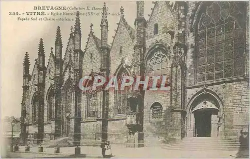 Ansichtskarte AK Vitre Eglise Notre Dame Facade sud et Chaire exteriure