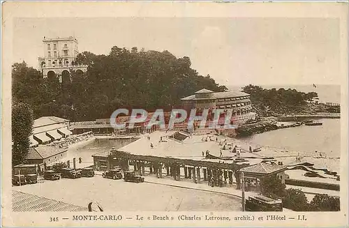Cartes postales Monte Carlo Le Beach et l'Hotel