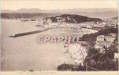 Cartes postales Nice Vue generale prise du Mont Boron