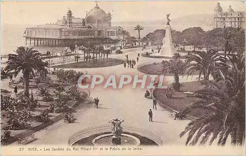 Ansichtskarte AK Nice Les Jardins du Roi Albert et le Palais de la Jetee