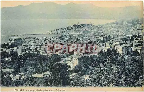 Cartes postales Cannes Vue generale prise de la Californie